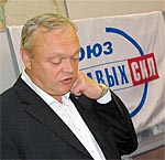 Переговоры Александра Попова (на снимке) с потенциальными кандидатами в депутаты госсовета РК по списку СПС не дали результата. Фото Кирилла Затрутина.