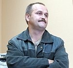 Игорь Сажин пришел в избирком Коми ходатайствовать о регистрации группы по проведению республиканского референдума. Фото Павла Александрова.