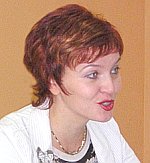 Слухи о фальсификации результатов выборов депутатов госсовета Коми не вызывают у Елены Шабаршиной ничего, кроме улыбки. Фото Сергея Сорокина.