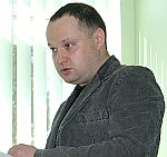 Алексей Чернов пытался донести до студентов мысль о том, «что самая опасная история – это выборы». Фото Павла Сафронова.